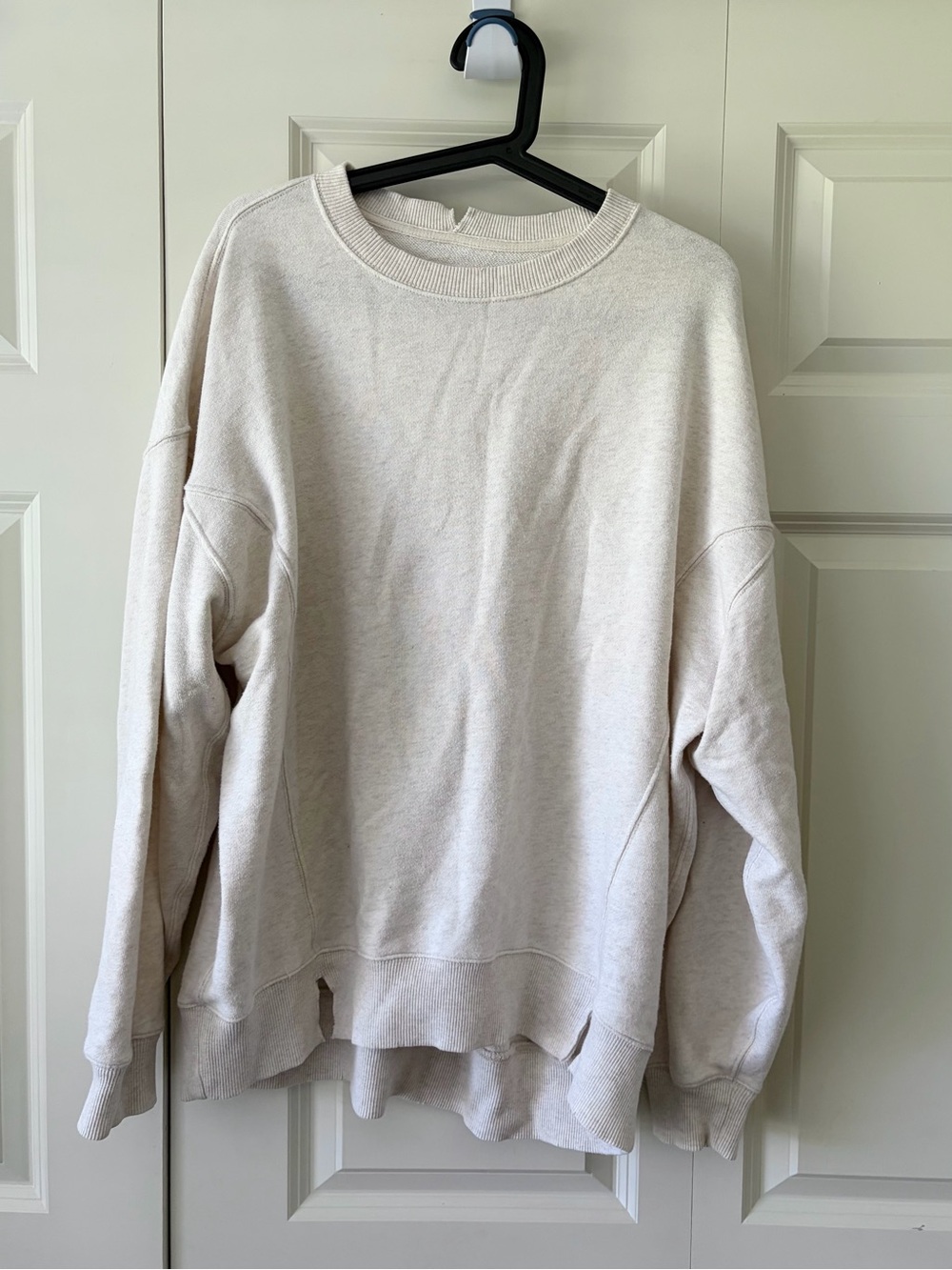 Aerie Cream Oversized Crewneck
